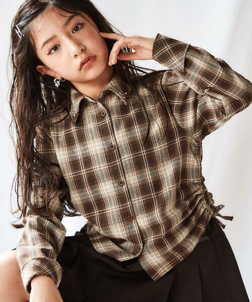 ZIDDY / ジディー その他トップス | チェックシャツ×リブカーディガンセット(130~160cm) | 詳細25