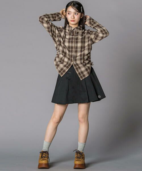 ZIDDY / ジディー その他パンツ | レザーポケット プリーツスカパン(130~160cm) | 詳細3