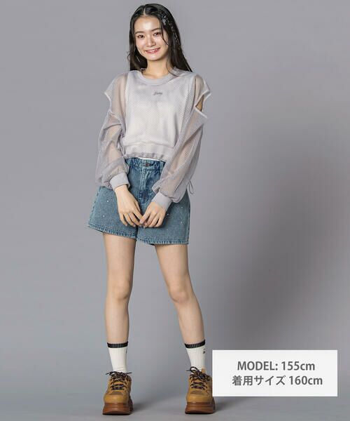 ZIDDY / ジディー その他トップス | メッシュトップス＆タンクトップセット（スポMIXクロップ）(130~160cm) | 詳細1