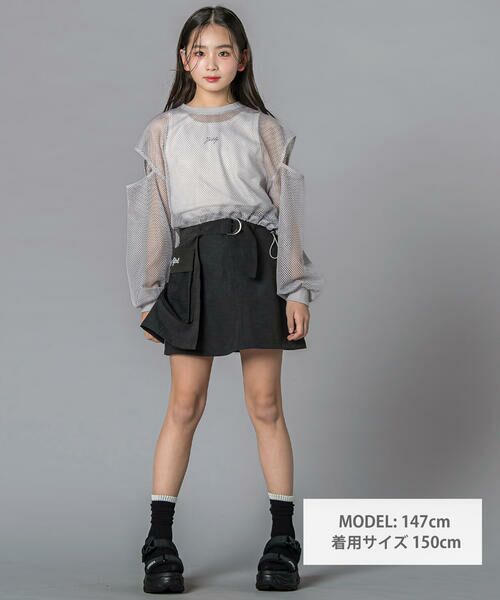 ZIDDY / ジディー その他トップス | メッシュトップス＆タンクトップセット（スポMIXクロップ）(130~160cm) | 詳細2