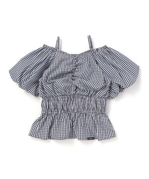 ZIDDY / ジディー シャツ・ブラウス | 2WAYオフショルダーシャーリングトップスブラウス(130~160cm) | 詳細11