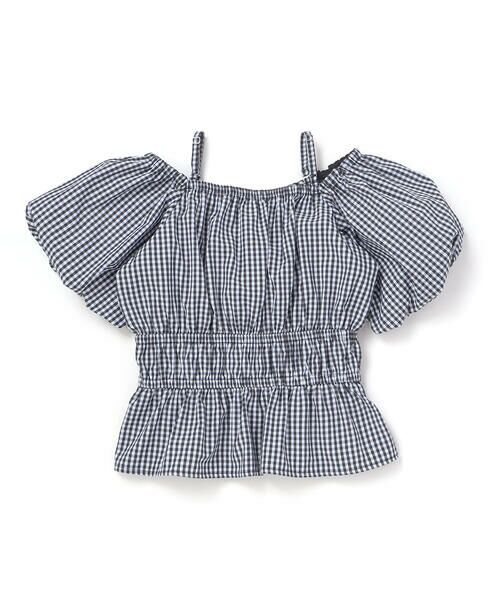 ZIDDY / ジディー シャツ・ブラウス | 2WAYオフショルダーシャーリングトップスブラウス(130~160cm) | 詳細12