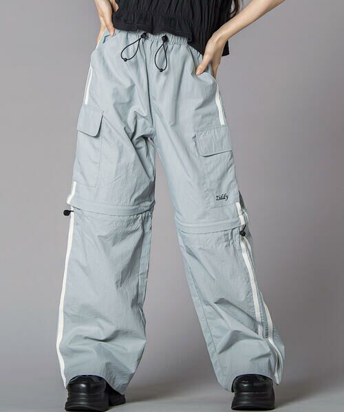 ZIDDY / ジディー カーゴパンツ | コンバーチブルカーゴボトム(130~160cm)（ブルー）