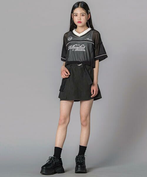 ZIDDY / ジディー その他パンツ | サテンベルトつきスポMIXスカパン(130~160cm) | 詳細4