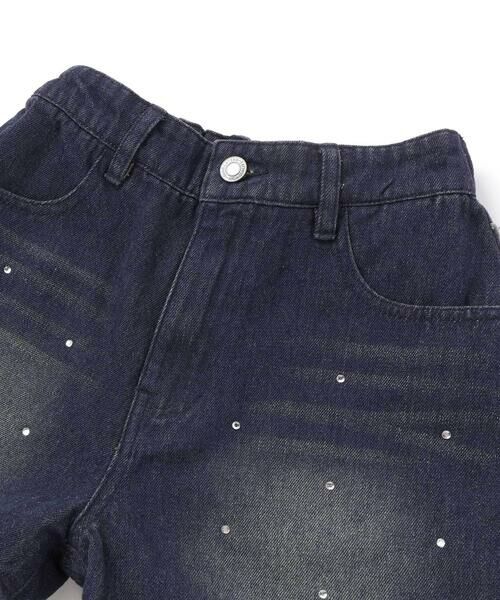 ZIDDY / ジディー デニムパンツ | ラインストーンショートデニムパンツ(130~160cm) | 詳細6