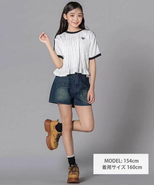 ZIDDY / ジディー Tシャツ | シャーリングトップス(130~160cm) | 詳細1