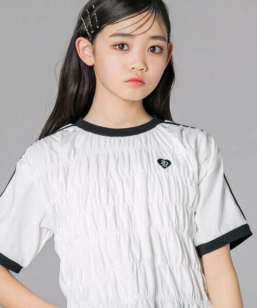 ZIDDY / ジディー Tシャツ | シャーリングトップス(130~160cm) | 詳細3