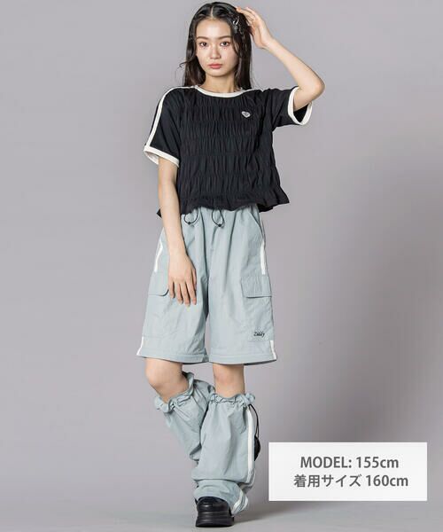 ZIDDY / ジディー Tシャツ | シャーリングトップス(130~160cm) | 詳細12
