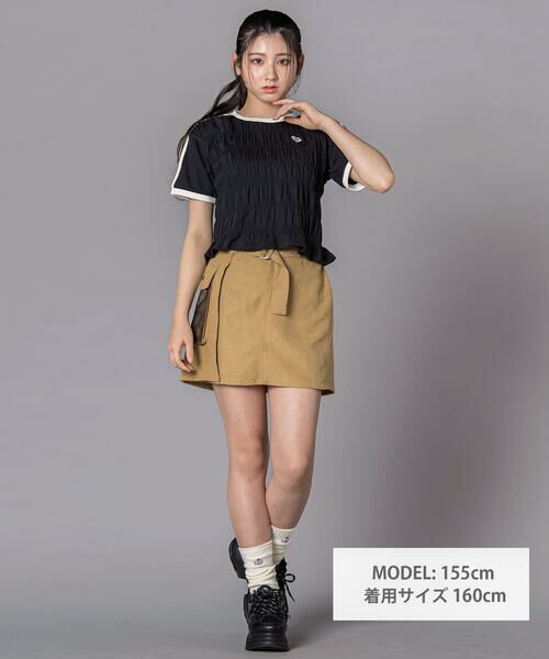 ZIDDY / ジディー Tシャツ | シャーリングトップス(130~160cm) | 詳細13