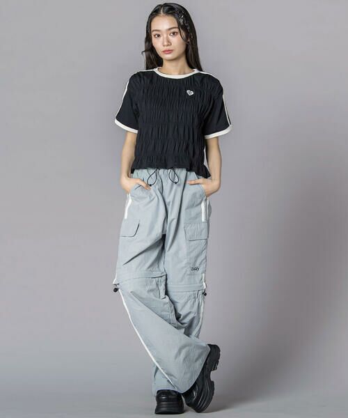 ZIDDY / ジディー Tシャツ | シャーリングトップス(130~160cm) | 詳細14