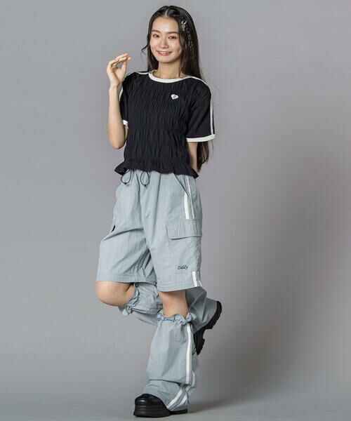 ZIDDY / ジディー Tシャツ | シャーリングトップス(130~160cm) | 詳細15