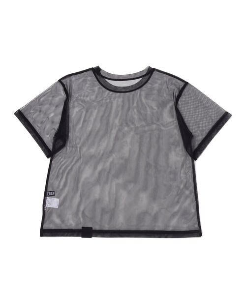 ZIDDY / ジディー その他トップス | レイヤード風 シアーチュール ラメロゴTシャツ130~160cm) | 詳細14