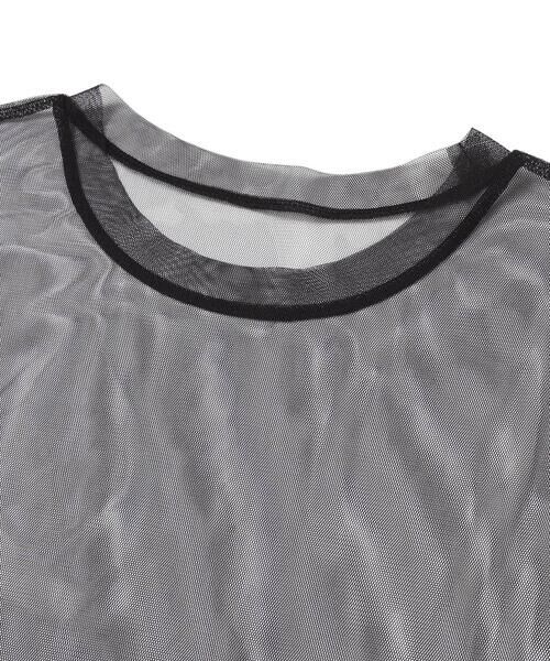 ZIDDY / ジディー その他トップス | レイヤード風 シアーチュール ラメロゴTシャツ130~160cm) | 詳細23