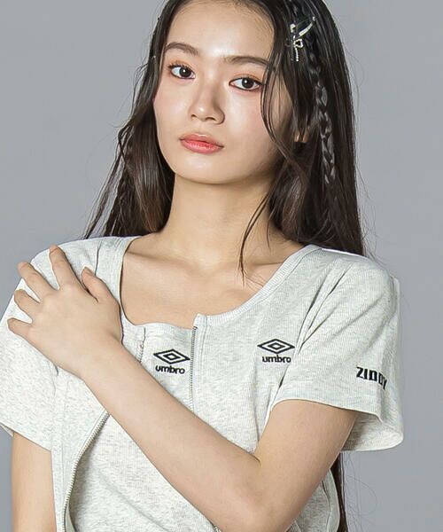 ZIDDY / ジディー その他トップス | 【UMBRO】ダブルジップトップス＆キャミソールセット(130~160cm) | 詳細4