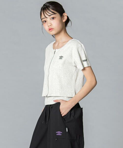 ZIDDY / ジディー その他トップス | 【UMBRO】ダブルジップトップス＆キャミソールセット(130~160cm) | 詳細6