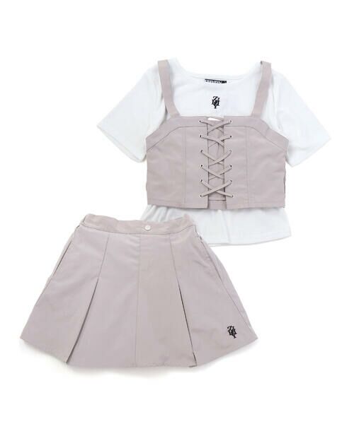 ZIDDY / ジディー その他トップス | ビスチェ＆Tシャツ＆ボトム 3点セット(130~160cm) | 詳細5