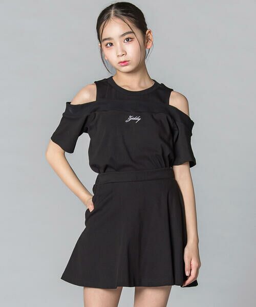 ZIDDY / ジディー その他トップス | オフショルダートップス＆スカートSET(130~160cm)（ブラック）