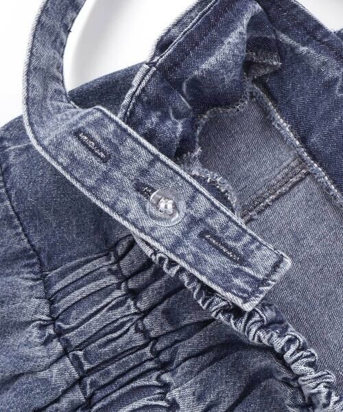 ZIDDY / ジディー ミニ丈・ひざ丈ワンピース | フリンジスリット デニムジャンスカ(130~160cm) | 詳細7