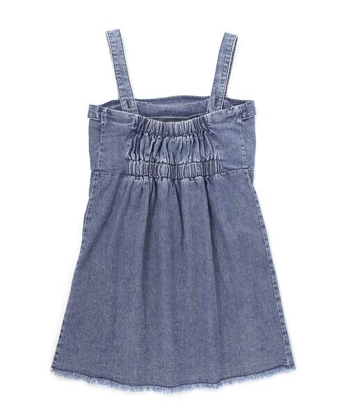 ZIDDY / ジディー ミニ丈・ひざ丈ワンピース | フリンジスリット デニムジャンスカ(130~160cm) | 詳細2