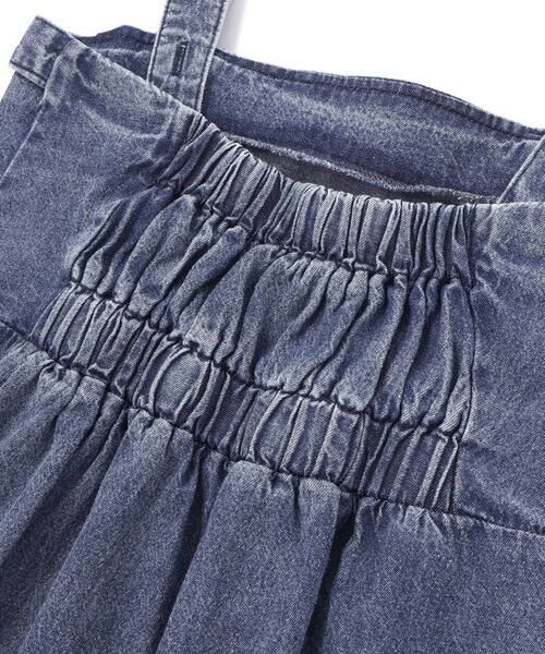 ZIDDY / ジディー ミニ丈・ひざ丈ワンピース | フリンジスリット デニムジャンスカ(130~160cm) | 詳細5