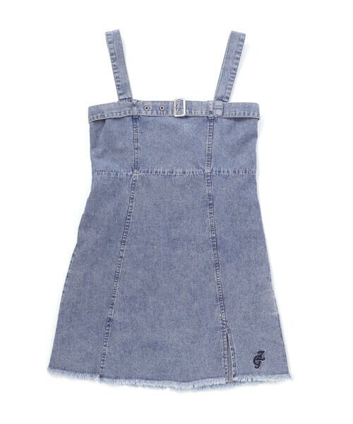 ZIDDY / ジディー ミニ丈・ひざ丈ワンピース | フリンジスリット デニムジャンスカ(130~160cm) | 詳細14
