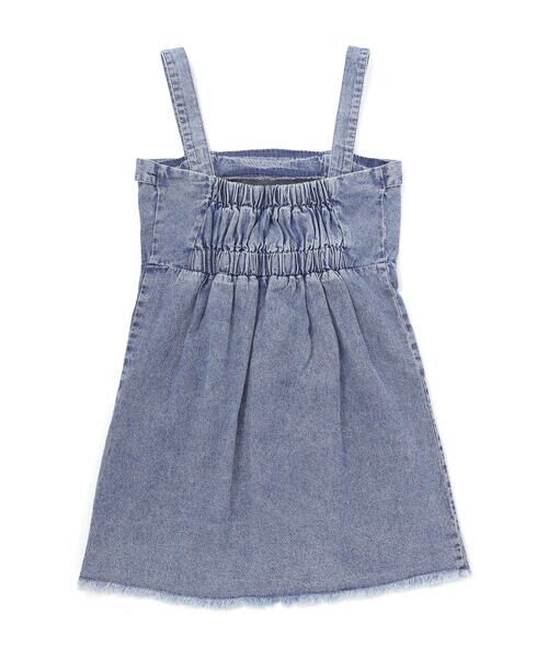 ZIDDY / ジディー ミニ丈・ひざ丈ワンピース | フリンジスリット デニムジャンスカ(130~160cm) | 詳細15