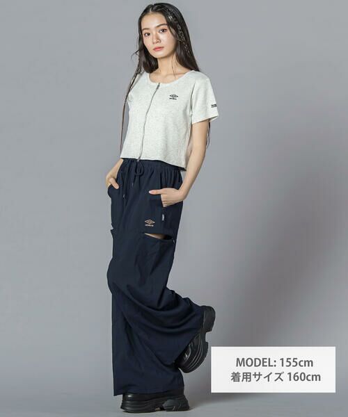 ZIDDY / ジディー その他パンツ | 【UMBRO】ロゴライン カットワイドパンツ(130~160cm) | 詳細14