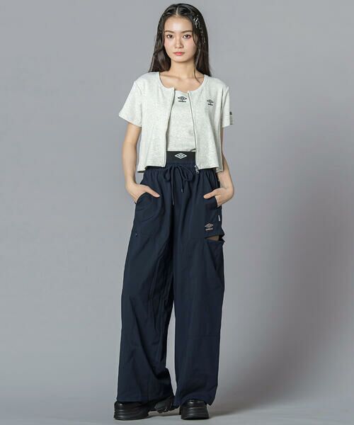 ZIDDY / ジディー その他パンツ | 【UMBRO】ロゴライン カットワイドパンツ(130~160cm) | 詳細15