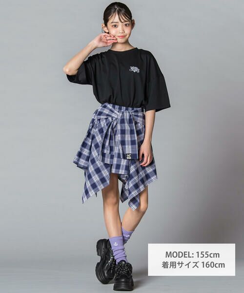 ZIDDY / ジディー その他パンツ | リボンチェック イレヘムスカパン(130~160cm) | 詳細15