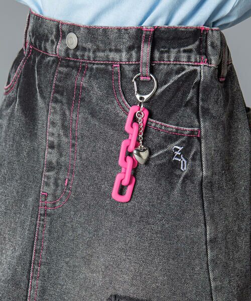 ZIDDY / ジディー デニムパンツ | チェーンツキデニムボトム(130~160cm) | 詳細3