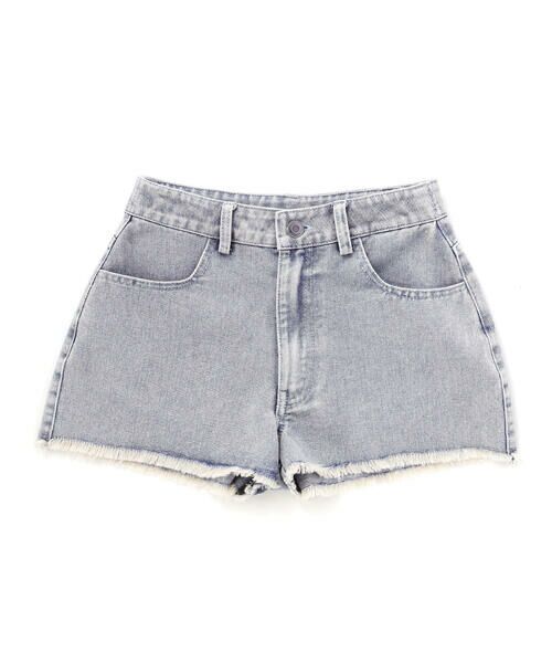 ZIDDY / ジディー デニムパンツ | 【 ニコ☆プチ 】ヒョウ柄ミックス デニム フリンジショートボトム(130~160cm) | 詳細4