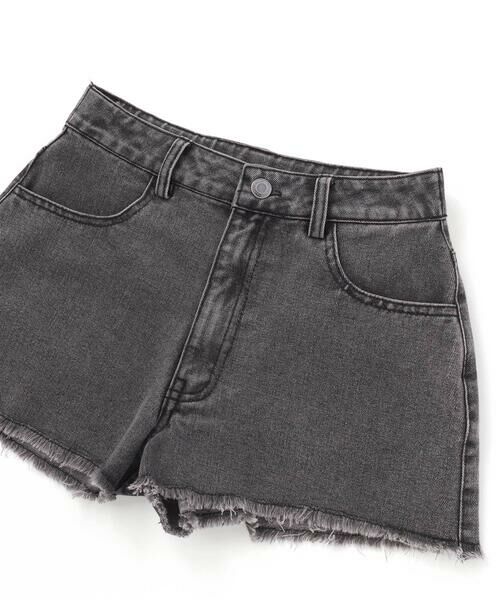 ZIDDY / ジディー デニムパンツ | 【 ニコ☆プチ 】ヒョウ柄ミックス デニム フリンジショートボトム(130~160cm) | 詳細13