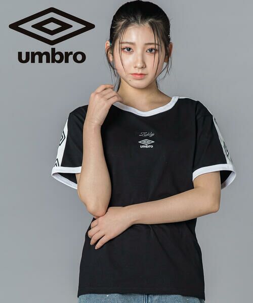 ZIDDY / ジディー Tシャツ | 【UMBRO】ロゴトップス(130~160cm)（ブラック）