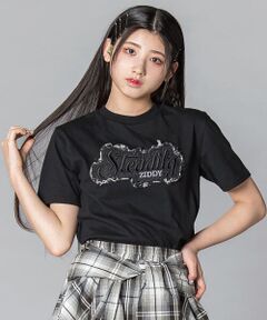 ZIDDY / ジディー Tシャツ | デニムワッペン ロゴTシャツ(130~160cm)