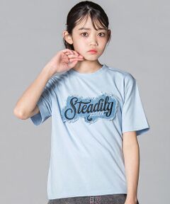 ZIDDY / ジディー Tシャツ | デニムワッペン ロゴTシャツ(130~160cm)