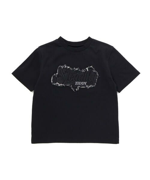 ZIDDY / ジディー Tシャツ | デニムワッペン ロゴTシャツ(130~160cm) | 詳細3