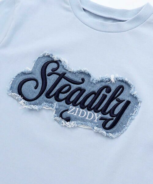 ZIDDY / ジディー Tシャツ | デニムワッペン ロゴTシャツ(130~160cm) | 詳細12