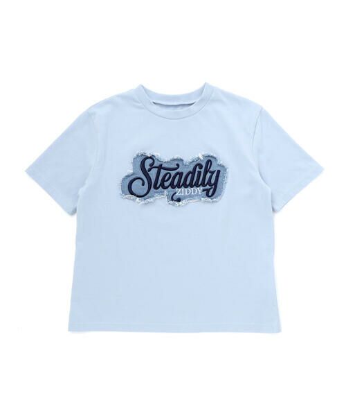 ZIDDY / ジディー Tシャツ | デニムワッペン ロゴTシャツ(130~160cm) | 詳細9