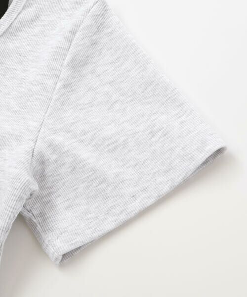 ZIDDY / ジディー Tシャツ | ハーフジップレイヤード風半袖Tシャツ(130~160cm) | 詳細5