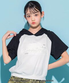 ZIDDY / ジディー Tシャツ | 【シナモロール 】ラメ刺しゅうフーディトップス(130~160cm)
