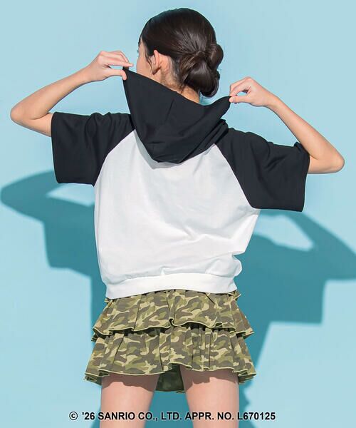 ZIDDY / ジディー Tシャツ | 【シナモロール 】ラメ刺しゅうフーディトップス(130~160cm) | 詳細3