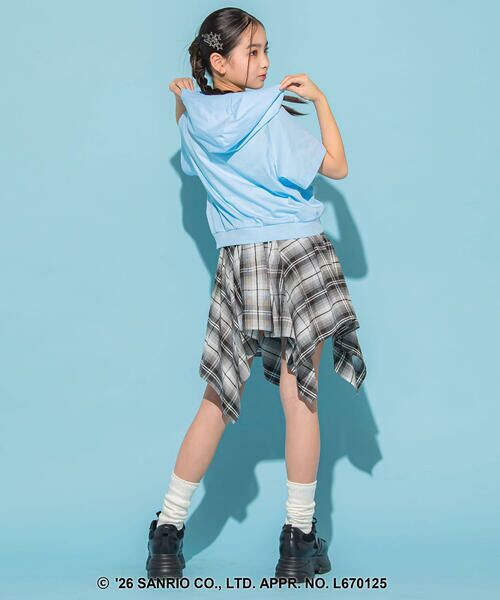 ZIDDY / ジディー Tシャツ | 【シナモロール 】ラメ刺しゅうフーディトップス(130~160cm) | 詳細15