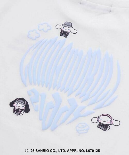 ZIDDY / ジディー Tシャツ | 【シナモロール 】バックハート半袖Tシャツ(130~160cm) | 詳細9