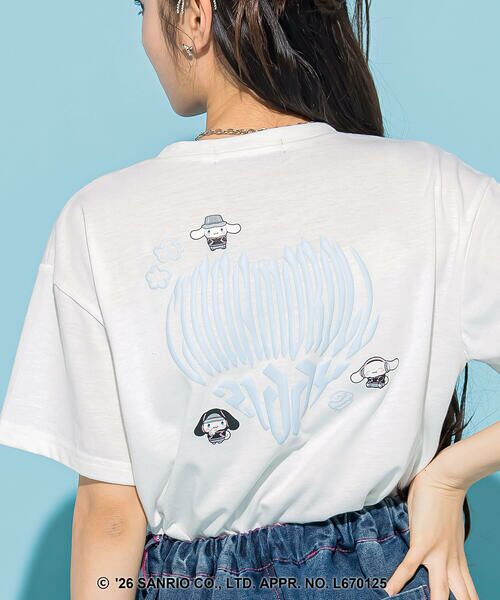 ZIDDY / ジディー Tシャツ | 【シナモロール 】バックハート半袖Tシャツ(130~160cm) | 詳細3