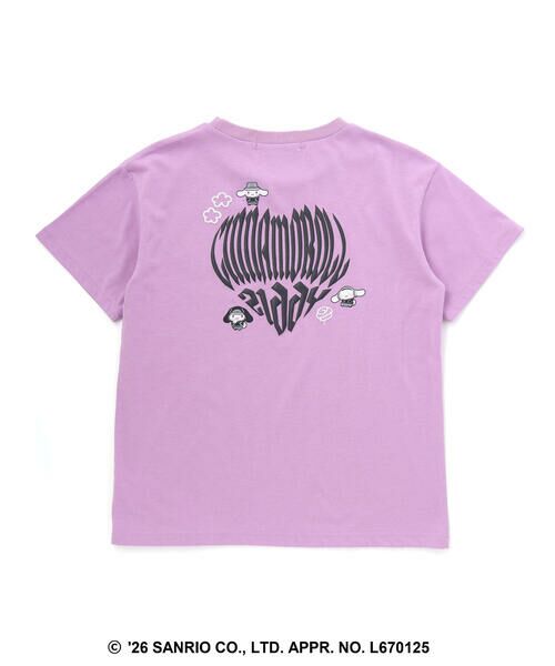 ZIDDY / ジディー Tシャツ | 【シナモロール 】バックハート半袖Tシャツ(130~160cm) | 詳細12