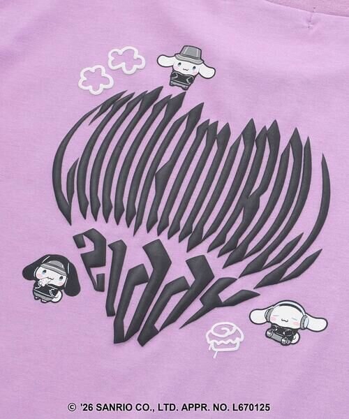 ZIDDY / ジディー Tシャツ | 【シナモロール 】バックハート半袖Tシャツ(130~160cm) | 詳細16