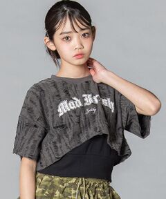 ZIDDY / ジディー Tシャツ | 【 ニコ☆プチ 】ダメージ風ドッキングトップス(130~160cm)
