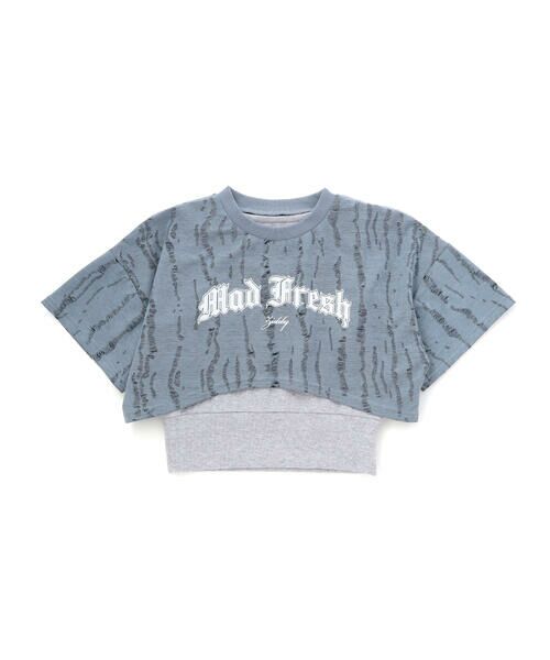 ZIDDY / ジディー Tシャツ | 【 ニコ☆プチ 】ダメージ風ドッキングトップス(130~160cm) | 詳細6