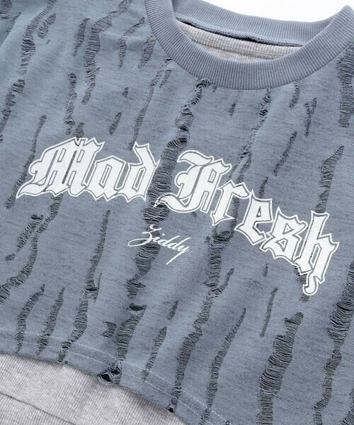 ZIDDY / ジディー Tシャツ | 【 ニコ☆プチ 】ダメージ風ドッキングトップス(130~160cm) | 詳細9