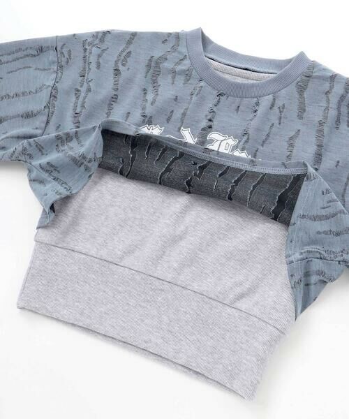 ZIDDY / ジディー Tシャツ | 【 ニコ☆プチ 】ダメージ風ドッキングトップス(130~160cm) | 詳細12